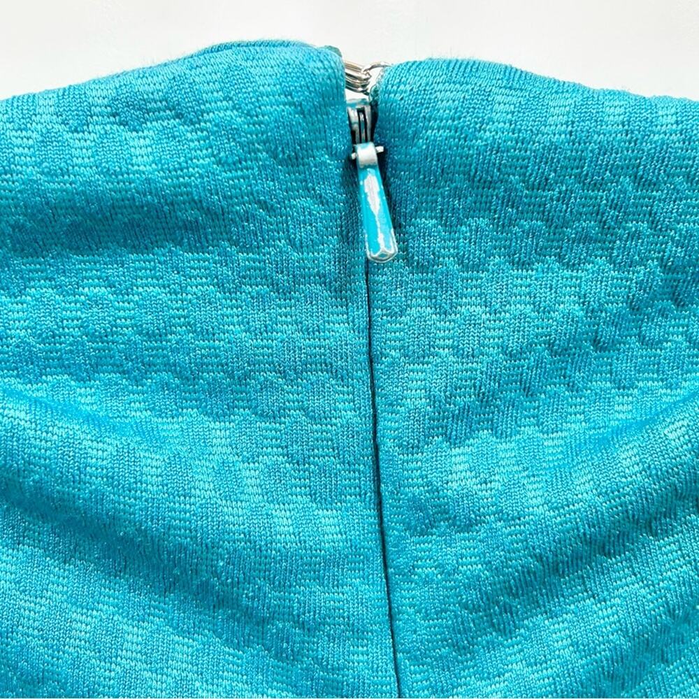 Slate & Willow Asymmetrical Off the Shoulder Dress Womens Size M Teal Jersey - Picture 15 of 16